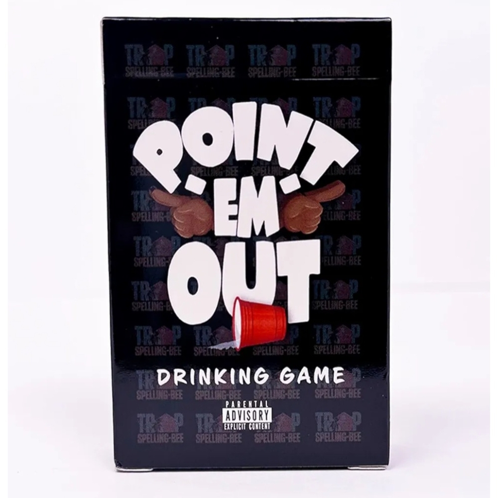 Point 'Em Out Drinking Game - Black